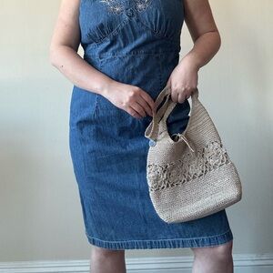 Xhilaration Daisy Crochet Shoulder Bag